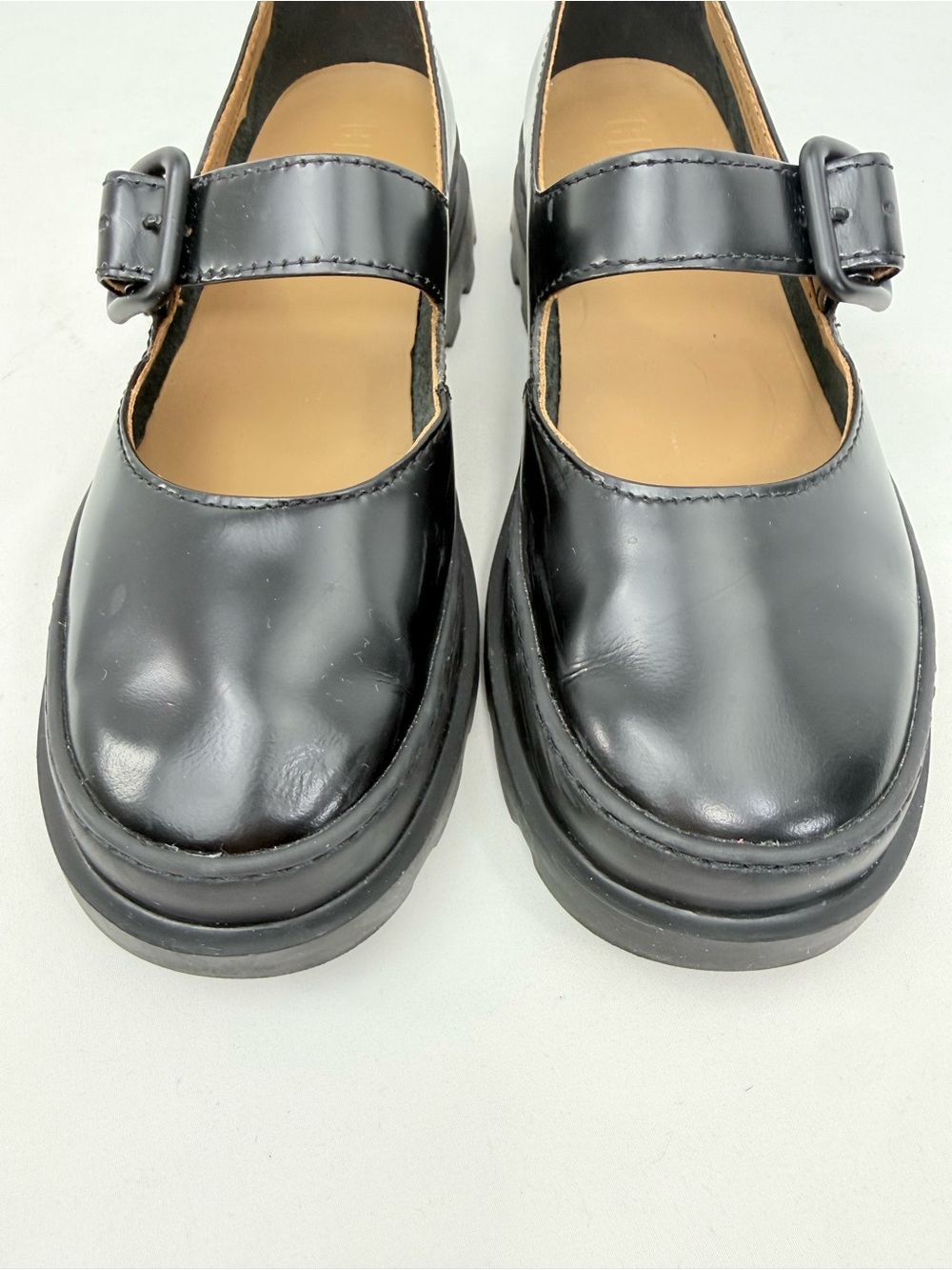 Camper BRUTUS Black Leather Low Heel Side Buckle Lightweight Mary Jane Shoes - Picture 9 of 16